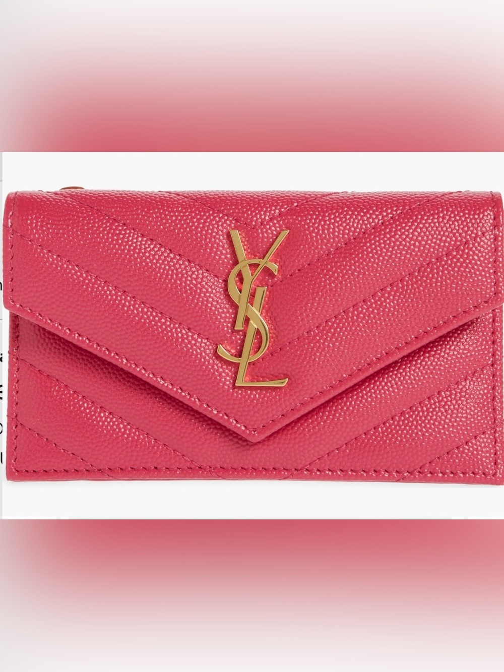 saint laurent zip and flap matelasse fuxia couture